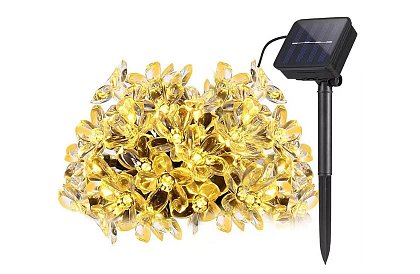 Dekoracyjny łańcuch solarny zewnętrzny z 40 diodami LED - Lights Flowers