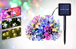 Dekoracyjny łańcuch solarny zewnętrzny z 40 diodami LED - Lights Flowers