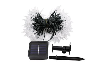 Dekoracyjny łańcuch solarny zewnętrzny z 40 diodami LED - Lights Star