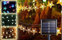 Dekoracyjny łańcuch solarny zewnętrzny z 40 diodami LED - Lights Star