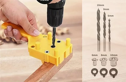 Narzędzie do kołkowania dla stolarzy - Zestaw do kołków