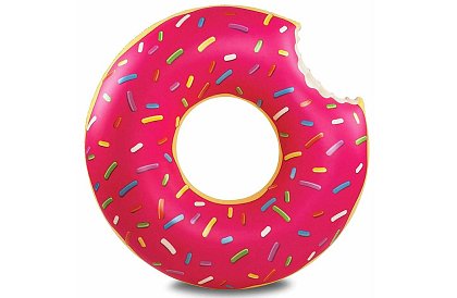 Duży dmuchany pierścień - Donut 120 cm