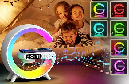 Głośnik LED Bluetooth z bezprzewodową ładowarką - POWERTON G-LIGHT G11