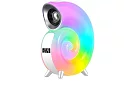 Głośnik Bluetooth z zegarem i lampką LED - Ślimak - KP-556