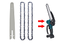 Prowadnica + 2x łańcuch do pilarki akumulatorowej – 6 cali