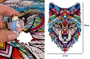 Drewniane puzzle wilk - 170 elementów - 38 x 27 cm