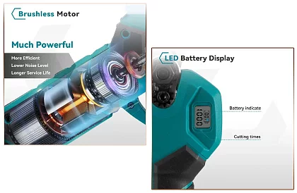 Akumulatorowe nożyce ogrodowe HAYAMI HA1040 + 2 baterie