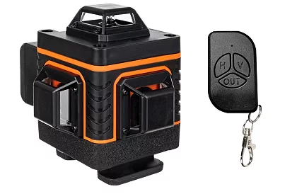 Poziomica laserowa 4D 360° – 16 linii – laser niwelacyjny