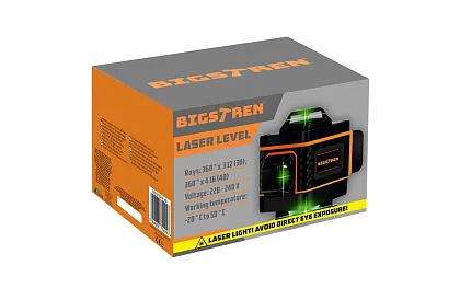 Poziomica laserowa 4D 360° – 16 linii – laser niwelacyjny
