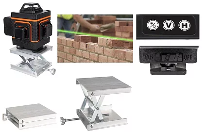 Poziomica laserowa 4D 360° – 16 linii – laser niwelacyjny