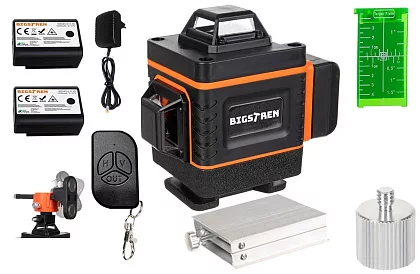 Poziomica laserowa 4D 360° – 16 linii – laser niwelacyjny