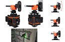 Poziomica laserowa 4D 360° – 16 linii – laser niwelacyjny