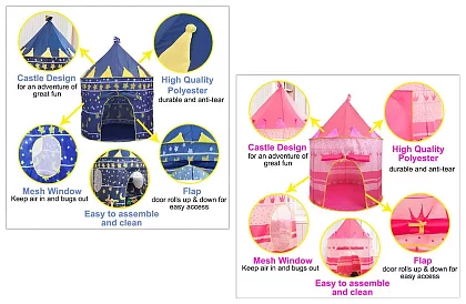 Namiot dla dzieci – Zamek dla księcia lub księżniczki