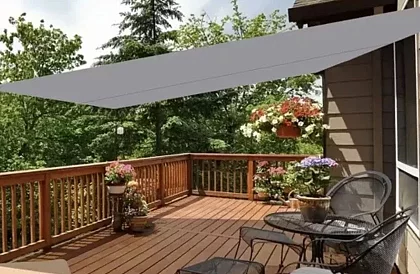 Markiza przeciwsłoneczna 3,6 x 3,6 m – Szara