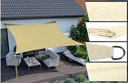 Markiza przeciwsłoneczna 3,6 x 3,6 m – Beżowa
