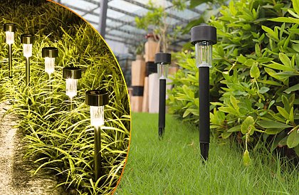 Solarne lampki ogrodowe - zestaw 10 sztuk