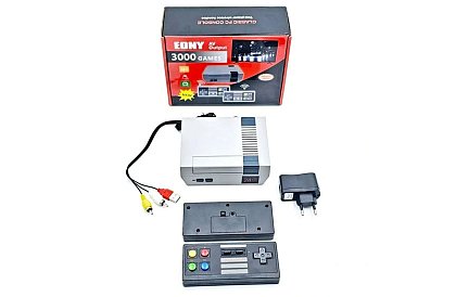 Konsola retro EONY z 3000 grami i 2 bezprzewodowymi kontrolerami