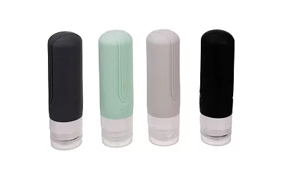 Podróżne buteleczki na kosmetyki do samolotu – zestaw z kosmetyczką