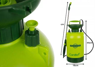 Ręczny opryskiwacz ciśnieniowy GARDLOV 5 litrów – kompaktowa siła dla Twojego ogrodu
