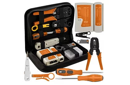 Tester kabli i zestaw zaciskowy – wszystko do instalacji sieci Ethernet