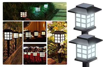 Lampy ogrodowe solarne – Latarenki - zestaw 6 sztuk