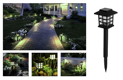 Lampy ogrodowe solarne – Latarenki - zestaw 6 sztuk