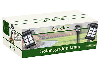 Lampy ogrodowe solarne – Latarenki - zestaw 6 sztuk
