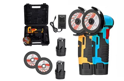 Akumulatorowa mini szlifierka kątowa HAYAMI – 1023 – walizka + 2 baterie