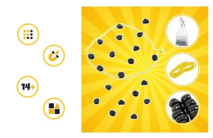Kamienie magnetyczne 40 szt. – Zręcznościowa i logiczna gra pełna emocji