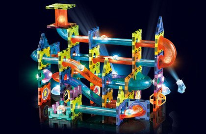 Edukacyjny magnetyczny zestaw 3D – 110 elementów