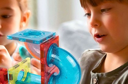 Edukacyjny magnetyczny zestaw 3D – 110 elementów