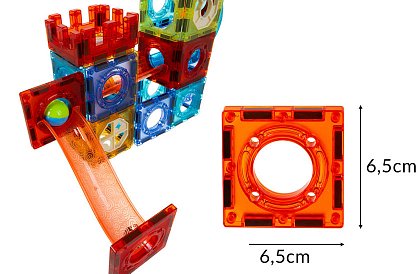 Edukacyjny magnetyczny zestaw 3D – 110 elementów