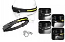 Uniwersalna, ładowalna latarka czołowa COB LED HeadLamp – 2 sztuki