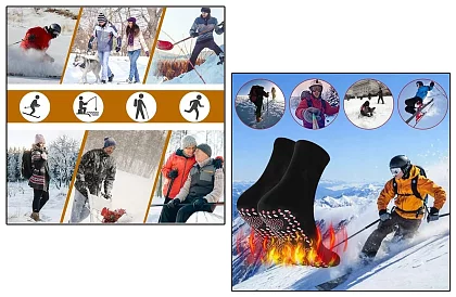 Skarpetki samonagrzewające z turmalinem – 5 par