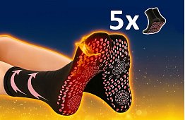 Skarpetki samonagrzewające z turmalinem – 5 par