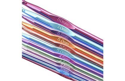 Haczyki do szydełkowania - 12 sztuk