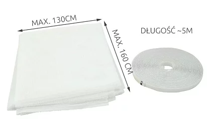 Siatka przeciw owadom na okno