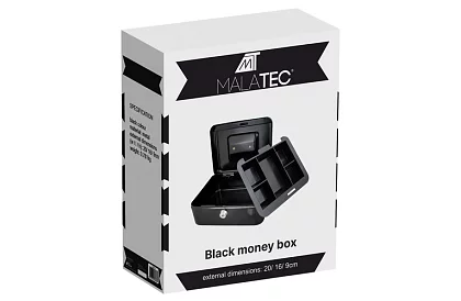 Metalowy pojemnik na gotówkę