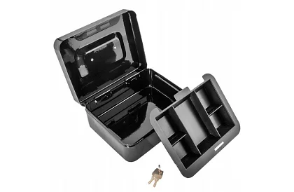 Metalowy pojemnik na gotówkę