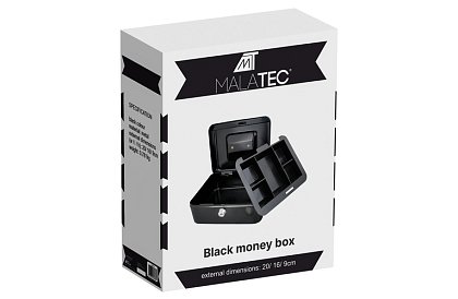 Metalowy pojemnik na gotówkę