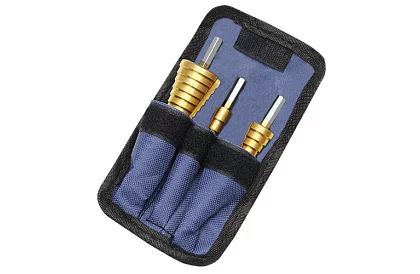 Zestaw wierteł stożkowych do blachy - 3szt