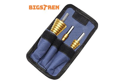 Zestaw wierteł stożkowych do blachy - 3szt