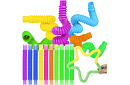 Pop Pipes – elastyczne rurki – 10 sztuk