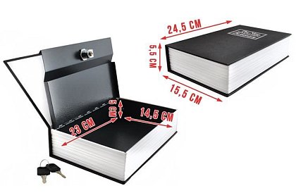 Sejf w kształcie książki - sejf ukryty w książce