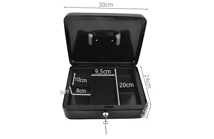 Duża metalowa skarbonka