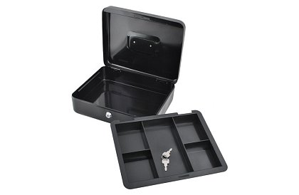 Duża metalowa skarbonka