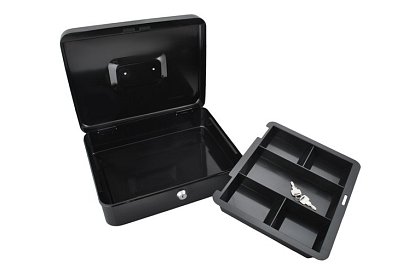 Duża metalowa skarbonka