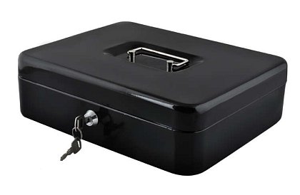 Duża metalowa skarbonka