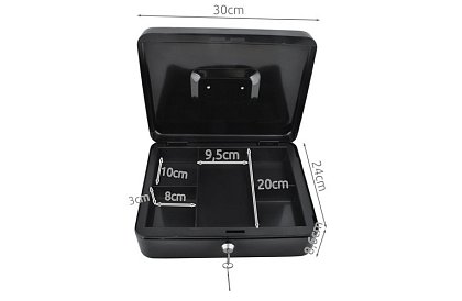 Duża metalowa skarbonka