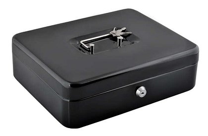 Duża metalowa skarbonka